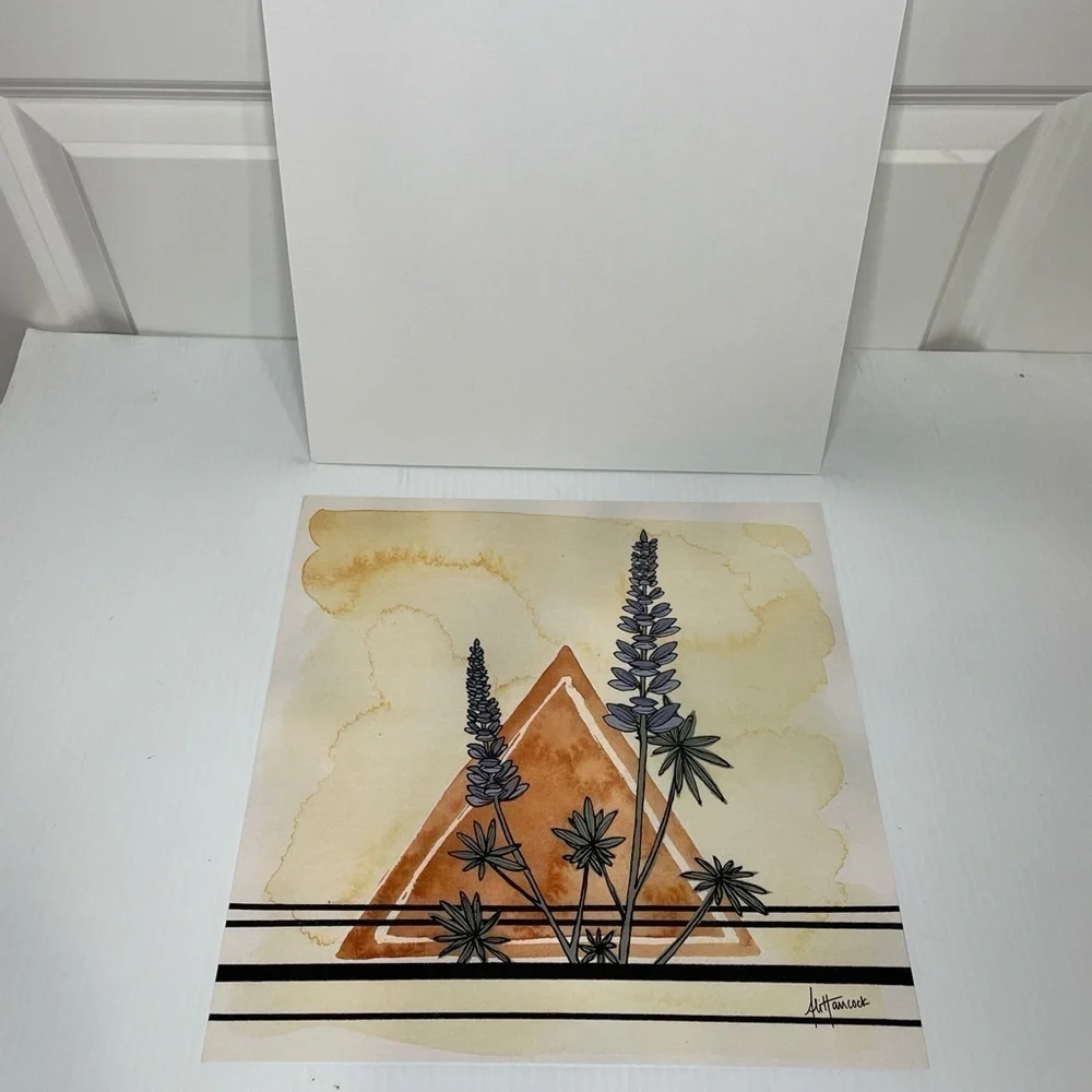 Whiskey Jack Designs Set of 3 Paintings 12x12 Castilleja Lupine Balsamroot